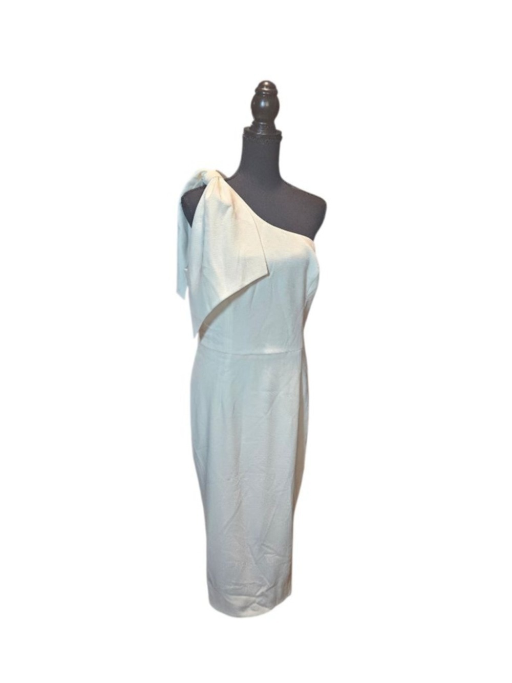 DRESS THE POPULATION White One Shoulder Dress XXL - Picture 2 of 9